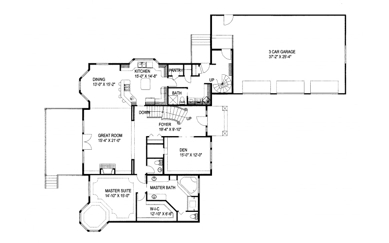 Dellrose Luxury Rustic Home Plan 088D-0178 - Search House Plans and More