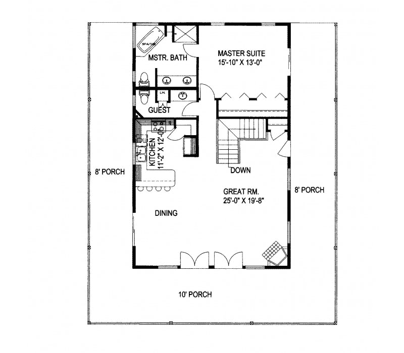 Sherwood Pines Mountain Home Plan 088D-0217 - Shop House Plans and More