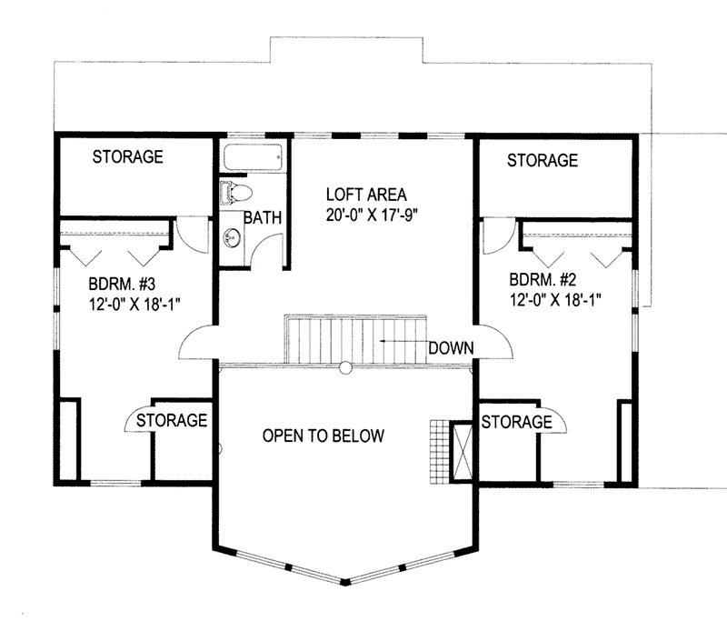 Fostermill Mountain Home Plan 088D-0242 - Search House Plans and More