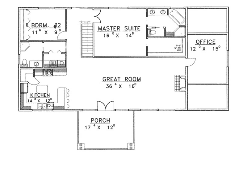 Falls Mill Contemporary Home Plan 088D-0245 - Search House Plans and More