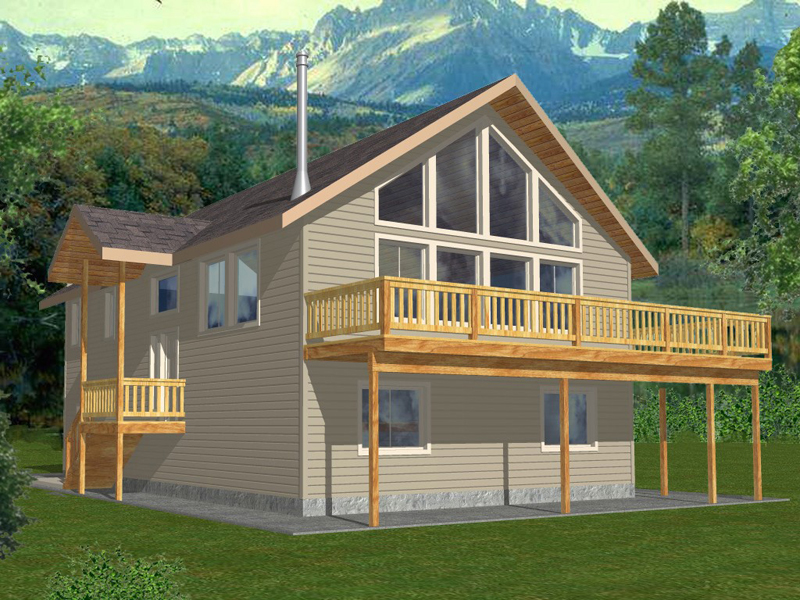 Shawnee A-Frame Home Plan 088D-0270 - Shop House Plans and More