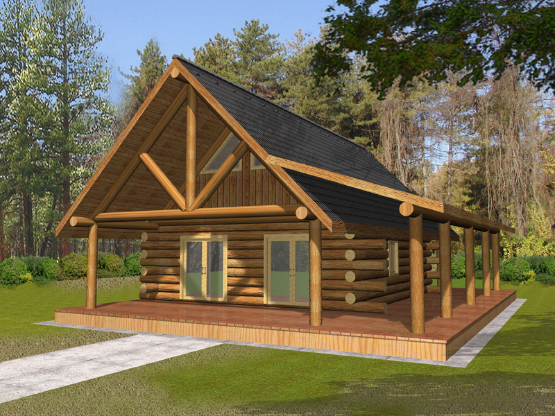 Snowmass Rusic Log Cabin Home Plan 088d 0326 House Plans