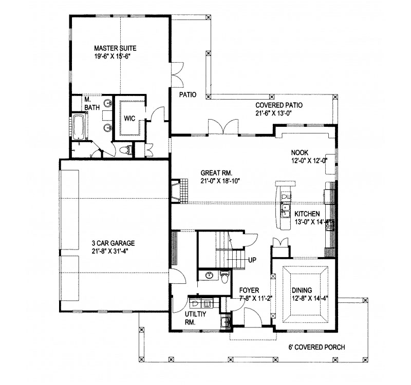 McCoy Arts And Crafts Home Plan 088D0341 House Plans