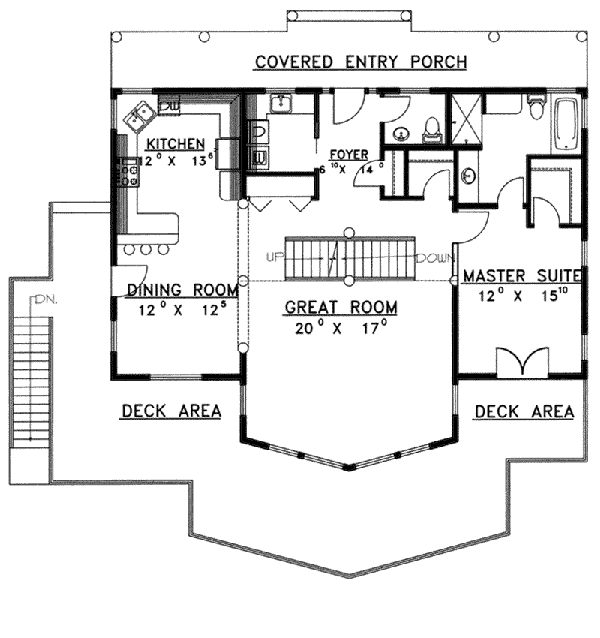 Bonanza A-Frame Cabin Lake Home Plan 088D-0346 | House Plans and More