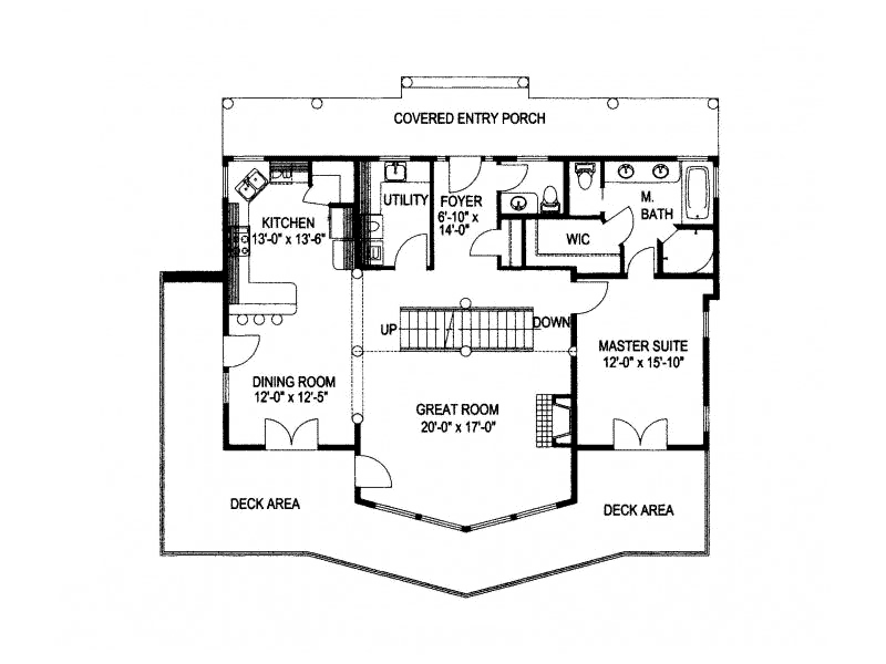 Salida Peak Mountain Home Plan 088D-0353 - Shop House Plans and More