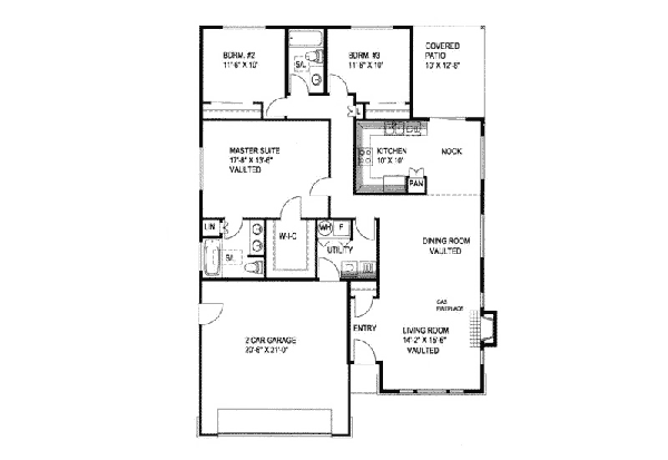 Bridgeland Contemporary Home Plan 088D-0372 | House Plans and More