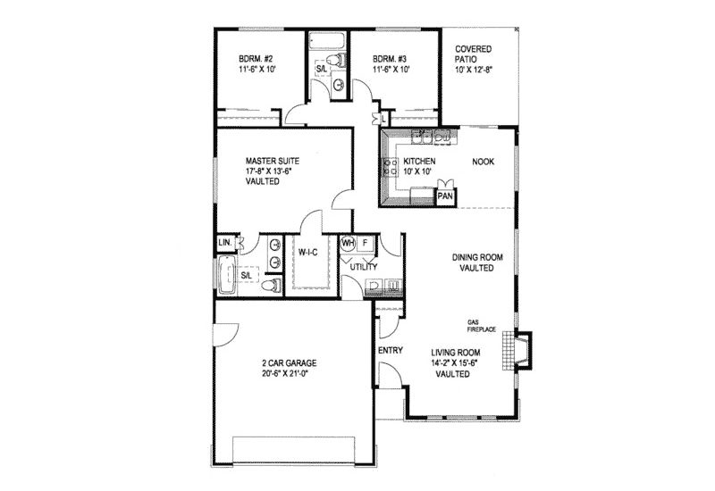 Bridgeland Contemporary Home Plan 088d-0372 - Search House Plans And More