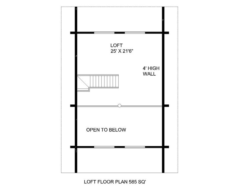 Loft - 088D-0399 - Shop House Plans and More