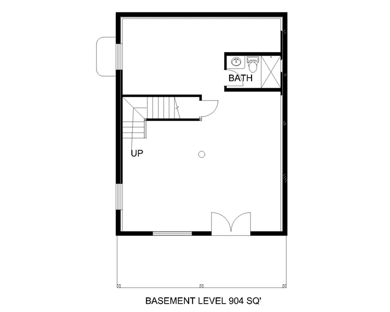 Lower Level Floor -  088D-0399 | House Plans and More