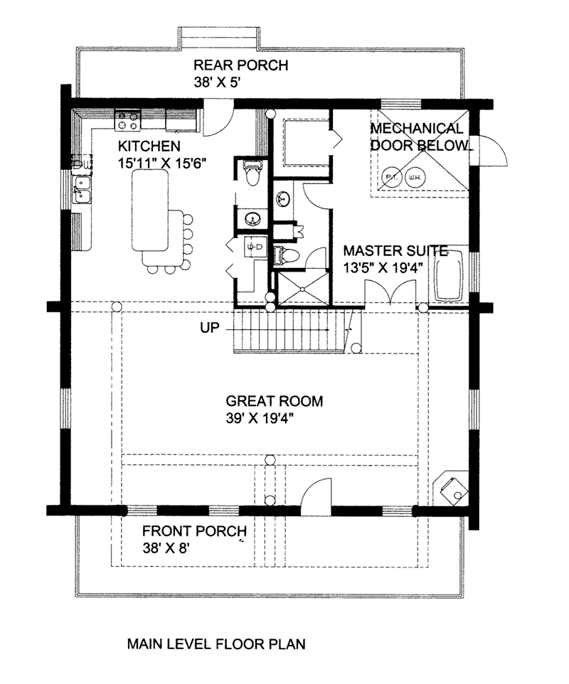 First Floor -  088D-0400 | House Plans and More