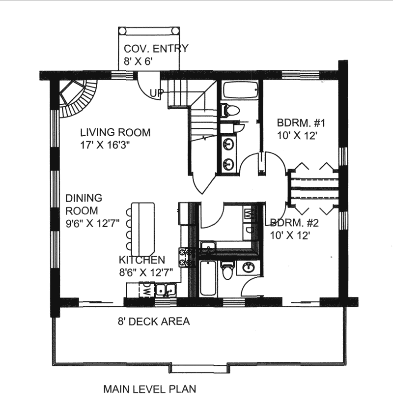 Home Plan First Floor 088D-0401