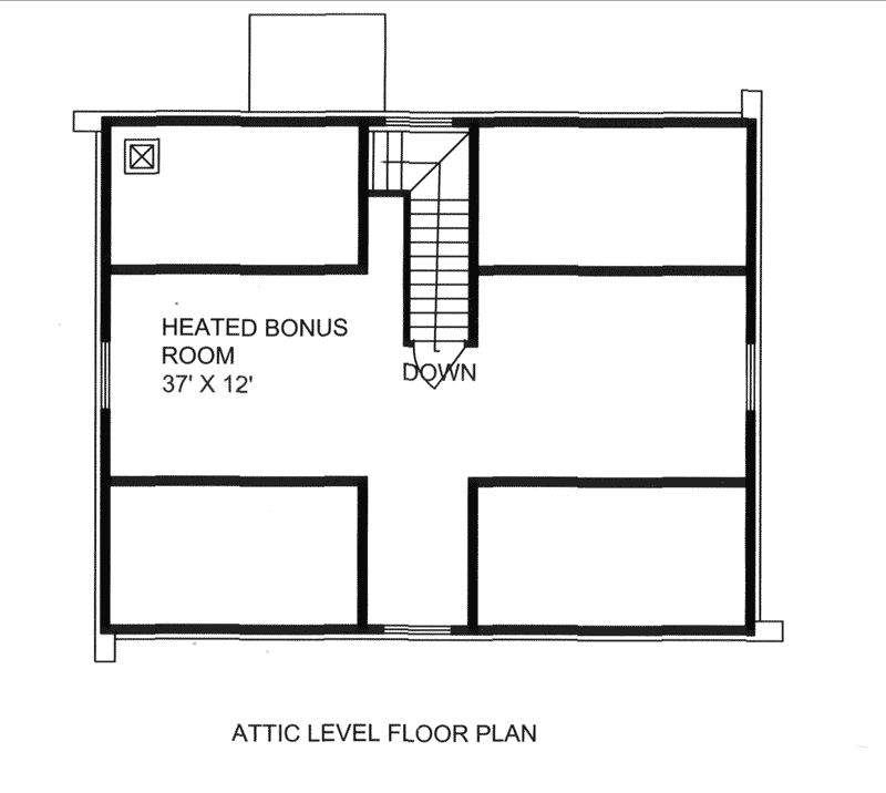 Home Plan Second Floor 088D-0401