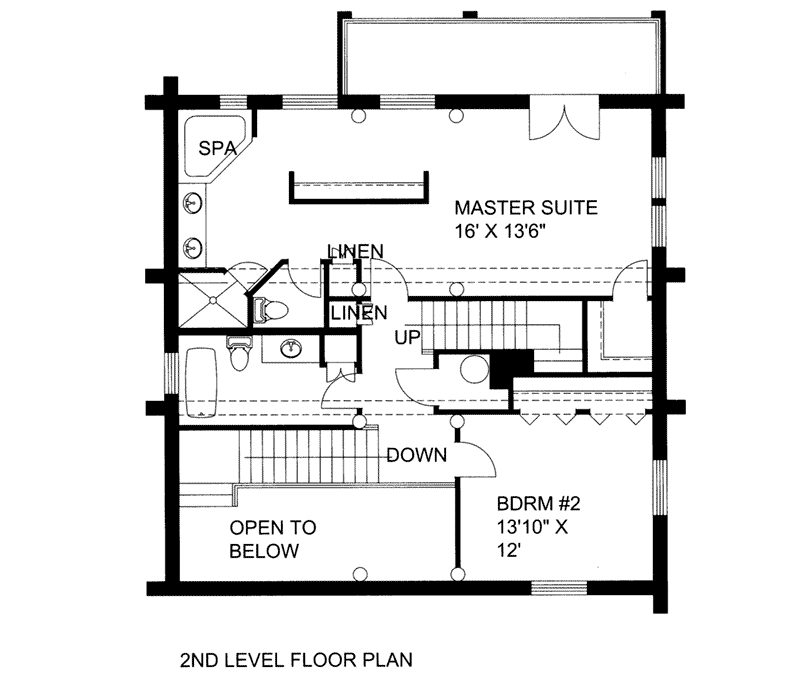 Home Plan Second Floor 088D-0403