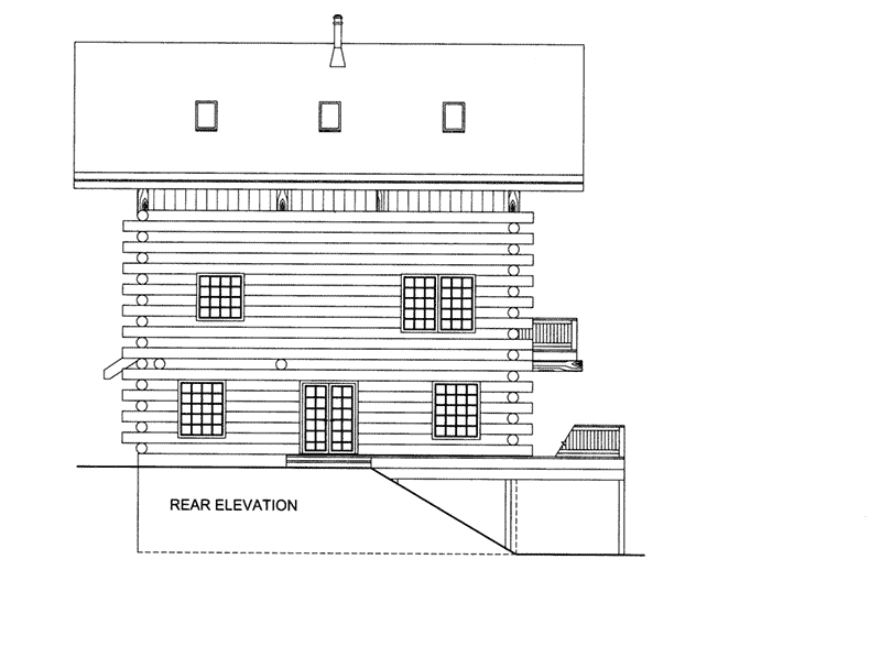 Rear Elevation -  088D-0403 | House Plans and More