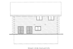 Log House Plan Right Elevation -  088D-0404 | House Plans and More