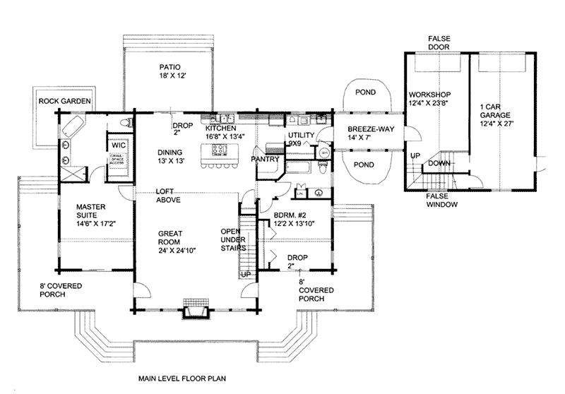 Traditional House Plan First Floor - 088D-0407 - Shop House Plans and More