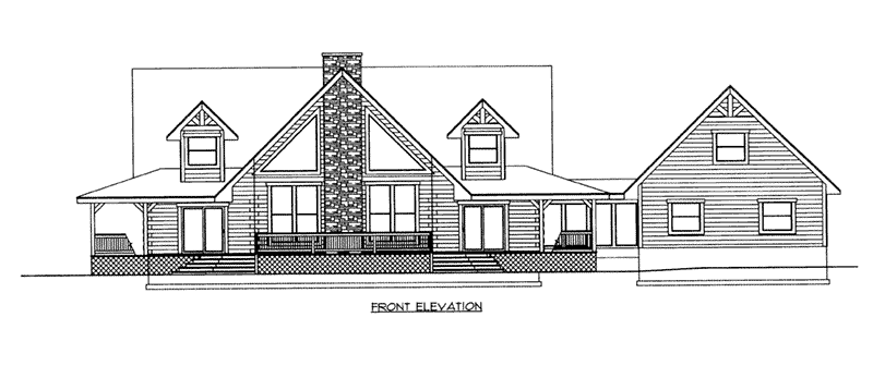 Traditional House Plan Front Elevation -  088D-0407 | House Plans and More