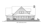 Traditional House Plan Left Elevation -  088D-0407 | House Plans and More