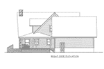 Traditional House Plan Right Elevation - 088D-0407 - Shop House Plans and More