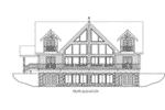 Mountain House Plan Rear Elevation - 088D-0408 - Shop House Plans and More