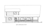 Log Cabin House Plan Left Elevation - 088D-0409 - Shop House Plans and More