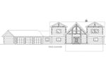 Log House Plan Front Elevation - 088D-0410 - Shop House Plans and More