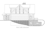 Log House Plan Right Elevation -  088D-0410 | House Plans and More