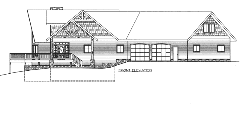 Front Elevation -  088D-0411 | House Plans and More