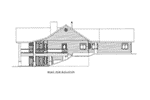 Log House Plan Right Elevation -  088D-0412 | House Plans and More