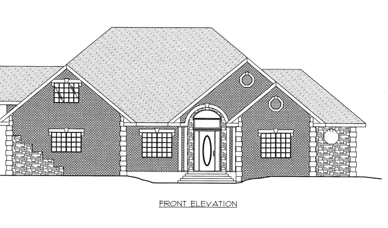 Front Elevation -  088D-0413 | House Plans and More