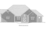 Front Elevation - 088D-0413 - Shop House Plans and More