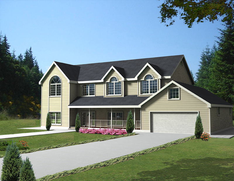 Traditional House Plan Front of Home -  088D-0414 | House Plans and More