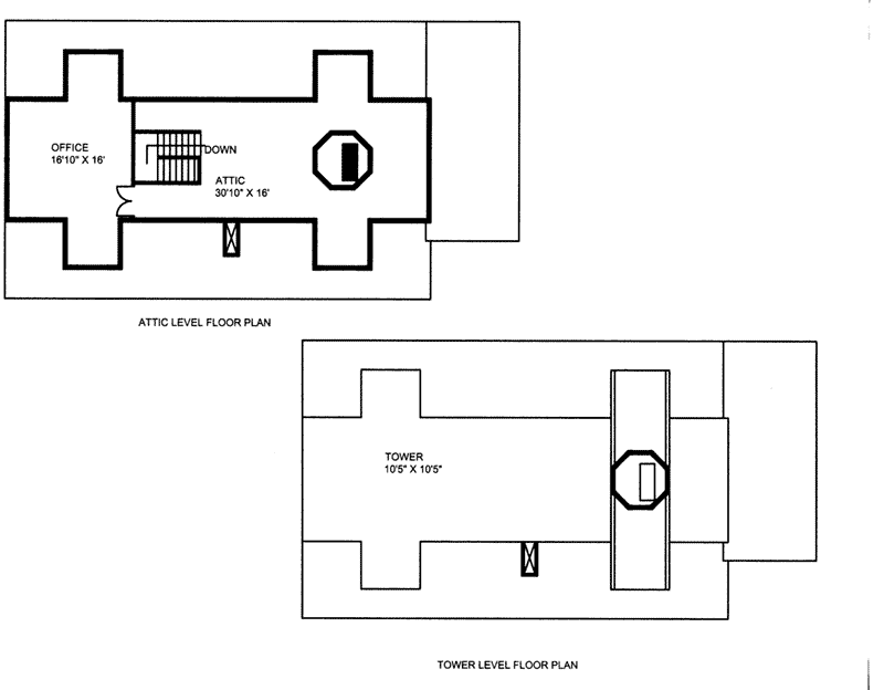 Craftsman Home Plan Attic 088D-0417