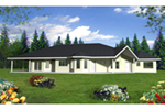 Contemporary House Plan Front of House 088D-0418