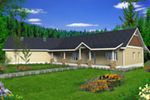 Lake House Plan Front of House 088D-0419