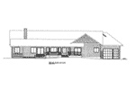 Rustic House Plan Rear Elevation -  088D-0419 | House Plans and More