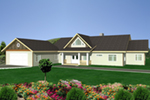Rustic House Plan Front of House 088D-0420