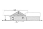 Lake House Plan Left Elevation -  088D-0420 | House Plans and More