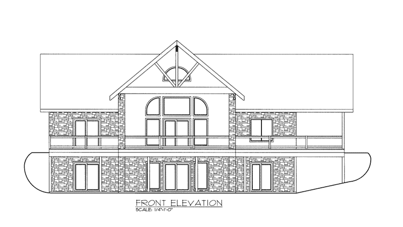 Rustic House Plan Front Elevation -  088D-0422 | House Plans and More