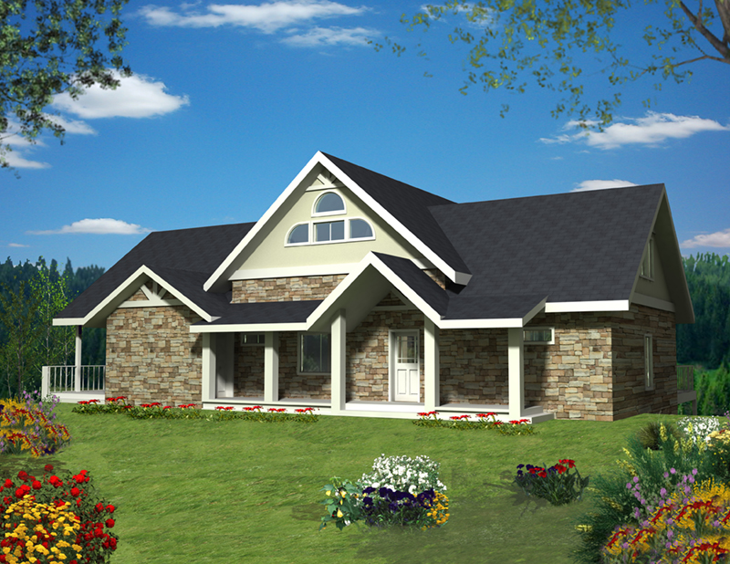 Lake House Plan Front of Home - 088D-0422 - Shop House Plans and More