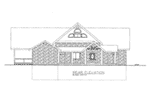 Rustic House Plan Rear Elevation -  088D-0422 | House Plans and More