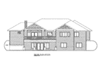 Country House Plan Rear Elevation - 088D-0424 - Shop House Plans and More