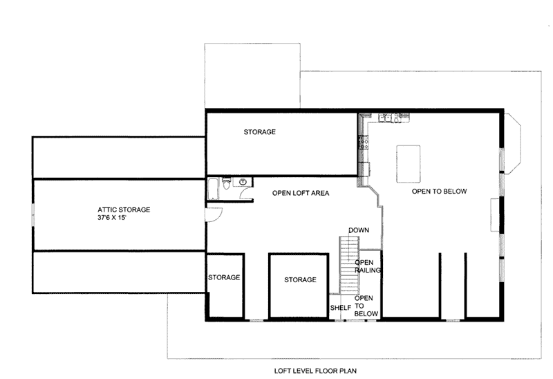 Log House Plan Loft -  088D-0445 | House Plans and More