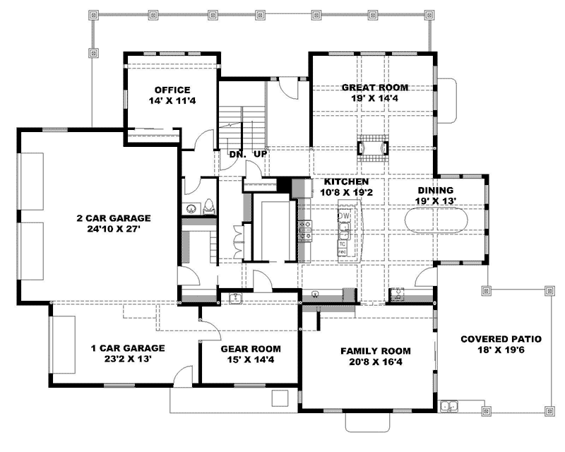 Merridith Craftsman Home Plan 088D-0608 - Shop House Plans and More