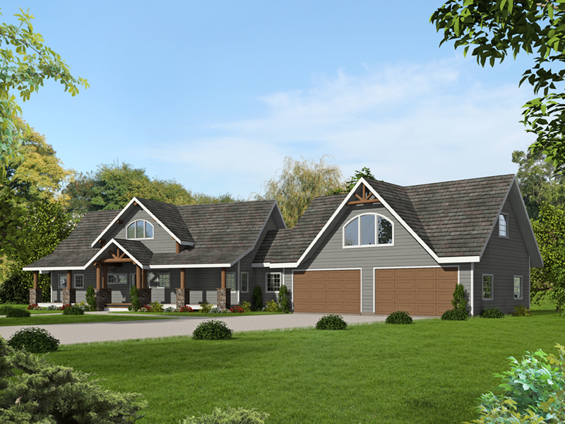 Lake House Plan Front of Home - 088D-0614 - Shop House Plans and More