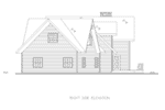 Country French House Plan Right Elevation - 088D-0614 | House Plans and More