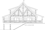 Log Cabin House Plan Left Elevation - 088D-0633 - Shop House Plans and More