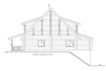 Log Cabin House Plan Right Elevation - 088D-0633 - Shop House Plans and More