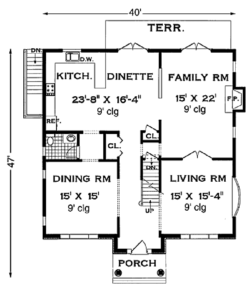 Colonial Home Plan 089D0024 House Plans and More