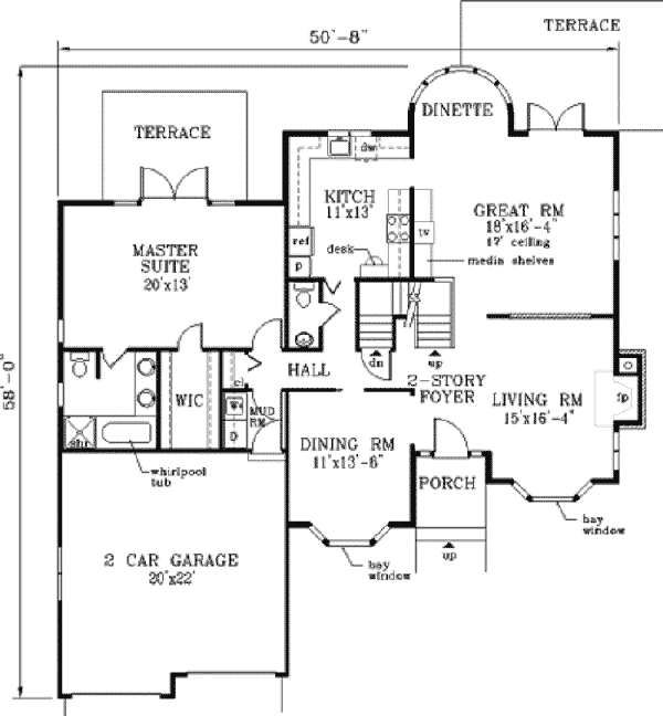 Colony Two-Story Home Plan 089D-0046 | House Plans and More